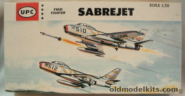 UPC 1/50 North American F-86D Sabre Dog 'Error Box' Issue (ex-Marusan), 5051-100 plastic model kit